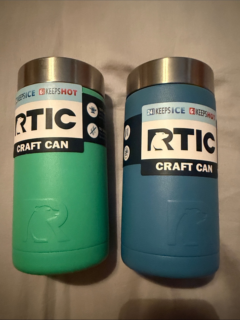 RTIC Craft Can Insulated Can Cooler - Teal & Blue
